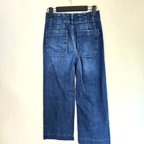 Anthropologie Blue Wide Leg Jeans - Picture 3 of 13